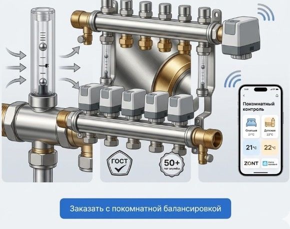 Коллекторный узел из нержавеющей стали